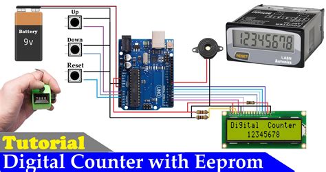 Arduino based Digital Counter with LCD display and Push butt - Hackster.io