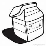Pack Of Milk color Page sketch template