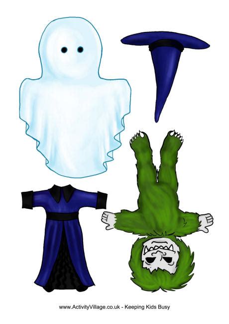 Paper Dolls Halloween Costumes 1