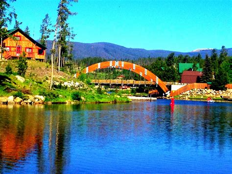 Breathtaking Rainbow Bridge, from Point Park, in Grand Lake, Colorado Grand Lake Colorado ...