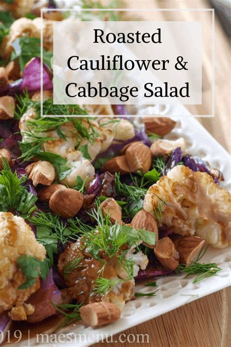 Roasted Cauliflower & Cabbage Salad Recipe - Mae's Menu