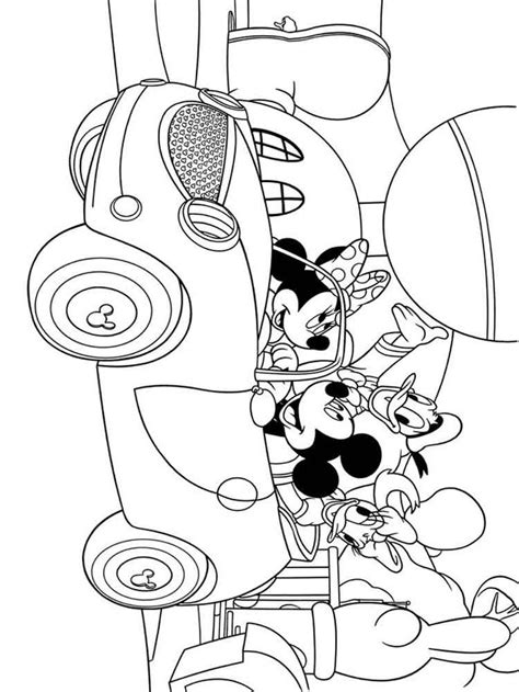 Mickey Mouse clubhouse coloring pages for kids. Free Printable Mickey ...