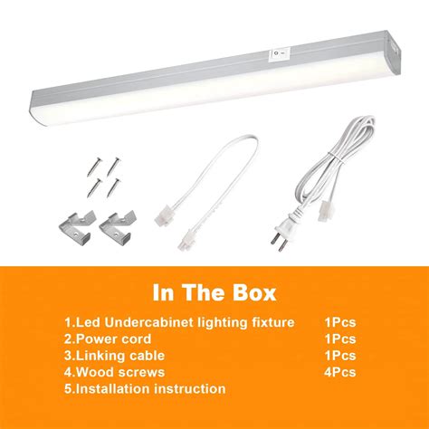 Modern 120V linkable kitchen LED cabinet lighting bar | LUMILAND