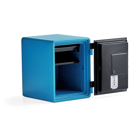 Fire-rated document safe ADORE, 520x410x445 mm, blue | AJ Products