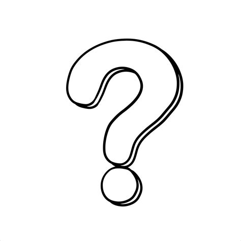 Question mark. Hand drawn Doodle FAQ symbol 14989719 Vector Art at Vecteezy