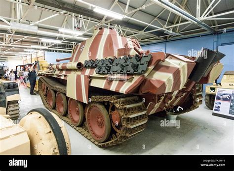 Bovington tank museum display, World war two German Panzer V, Panther ...