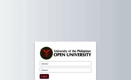 Myportal.upou.edu.ph website. Log in to the site | UPOU MyPortal.