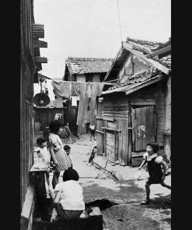 "Ghetto streets are the [Burakumin] children's playground." From: De Vos, George and Wagatsuma ...