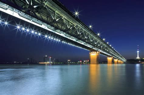 Bridges spanning Yangtze River in Wuhan