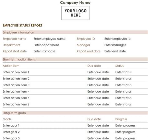 Top 15 FREE Status Report Templates in MS WORD - Writing Word Excel Format