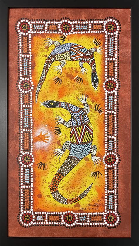 Dale Oliver Malla painting Australian Aboriginal Art - Gallery Australia