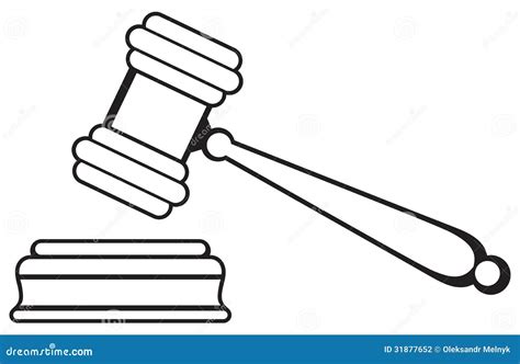 Judge gavel stock vector. Illustration of isolated, divorce - 31877652