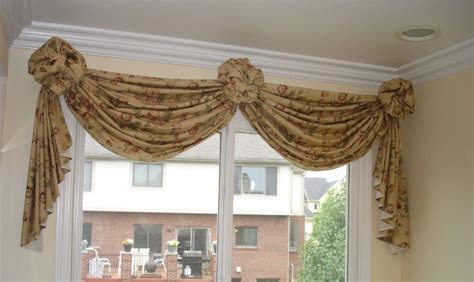 swags with rosettes (click to enlarge) | Valance window treatments ...