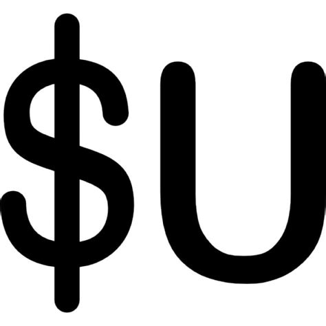 Uruguay peso currency symbol Icons | Free Download