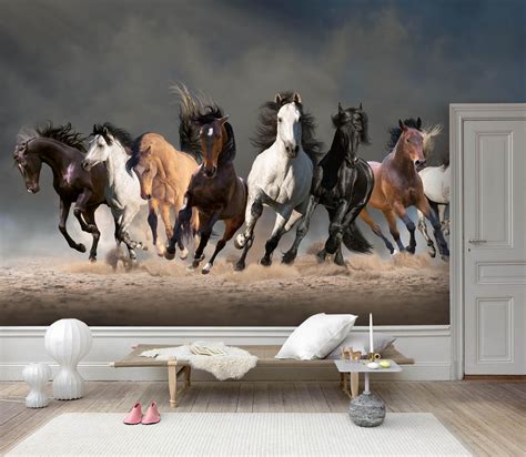 3D Galloping Horse Wall Mural Wallpaper 126 – Jessartdecoration