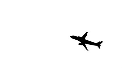 Flying plane silhouette animation | Stock Video | Pond5