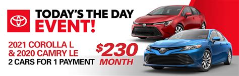 Universal Toyota New Vehicle Specials