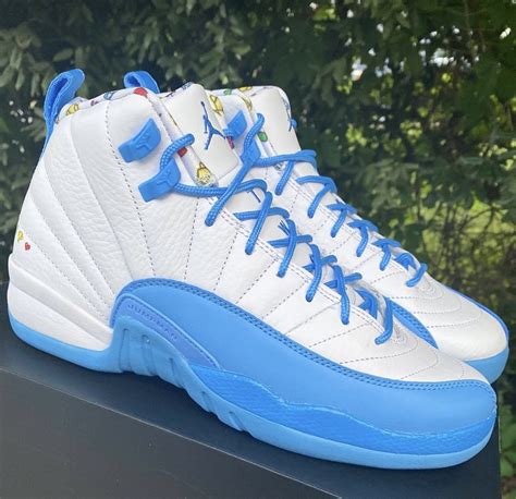 Air Jordan 12 Emoji University Blue Kids DQ4365-114 Release Date | SBD