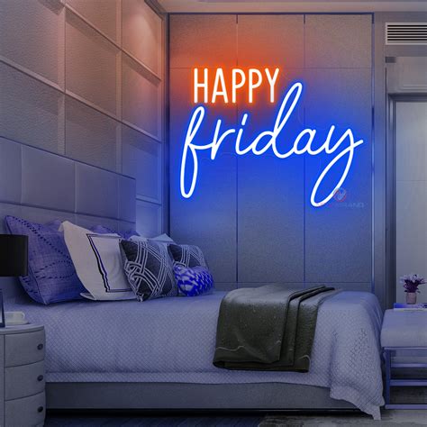 Happy Friday Neon Sign Led Light - NeonGrand