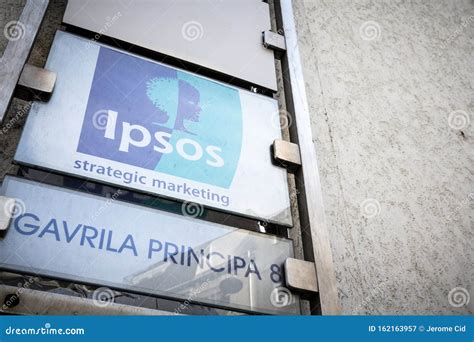 IPSOS Logo in Front of Their Headquarters for Serbia. Ipsos is a French Global Market Research ...