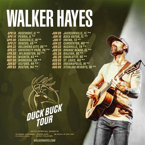 Walker Hayes Duck Buck Tour - Country Music News International