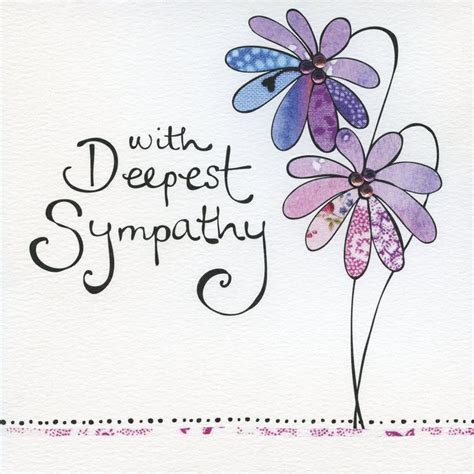 Hand Finished With Deepest Sympathy Card | Condolence card, Sympathy cards, Hand lettering cards