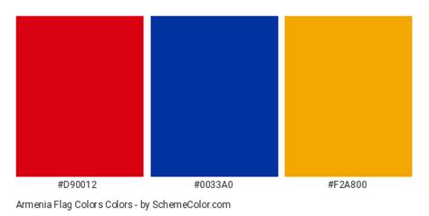 Armenia Flag Colors » Country Flags » SchemeColor.com