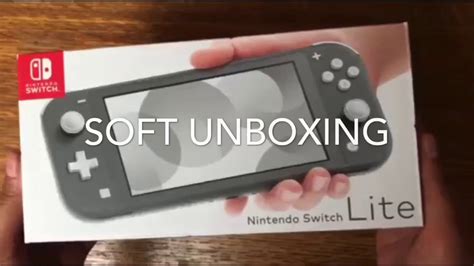 NINTENDO SWITCH LITE | GREY | UNBOXING | - YouTube