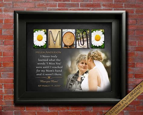 Memorial Gift Mom Memorial Gift for Mum Loss of Mom Sympathy - Etsy