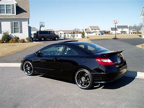 Honda Civic Black Rims