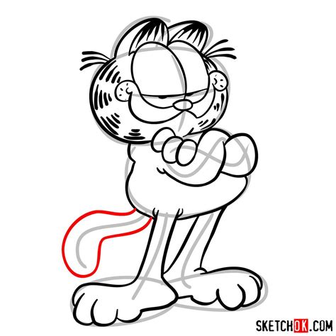 How to draw Garfield - Step by step drawing tutorials | Easy drawings, Guided drawing, Sketch book