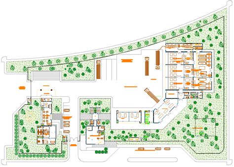 Factory Layout plan dwg file - Cadbull