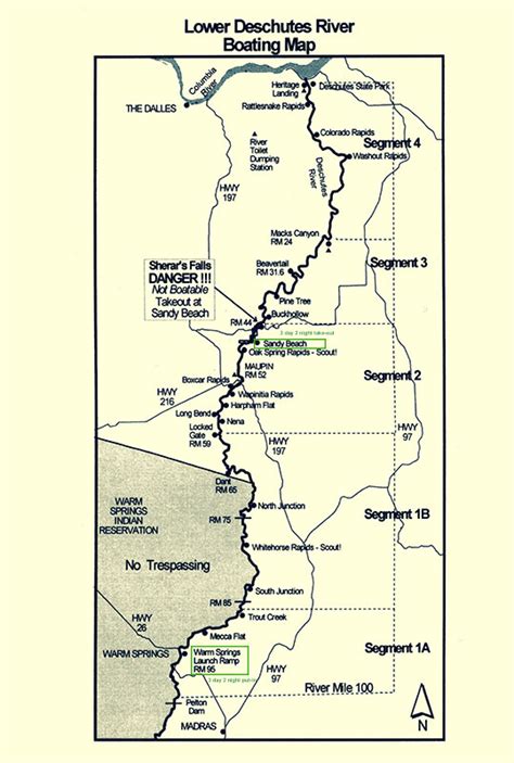 Deschutes River Map – RiverStone Adventures