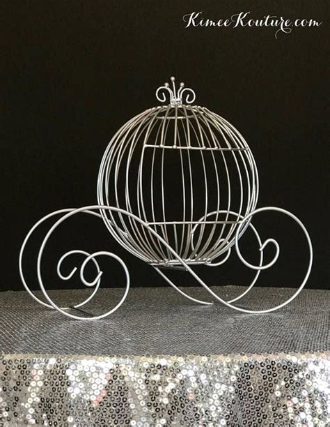 Cinderella Carriage Wedding Centerpiece. Fairytale Wedding Centerpiece or Card Holder. Pumpkin ...