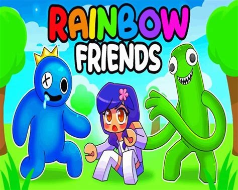 Rainbow Friends Cartoon - Paint By Numbers - PaintingByNumbers