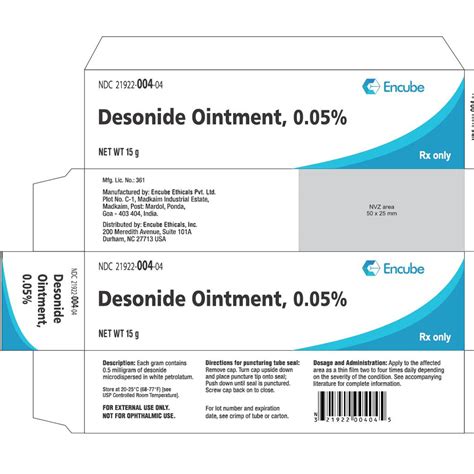 Desonide Ointment 0.5% 15gm | ACE SOUTHERN