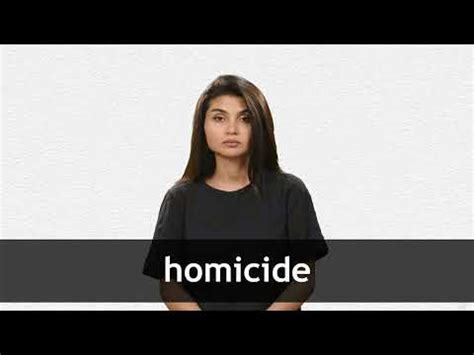 HOMICIDE definition and meaning | Collins English Dictionary