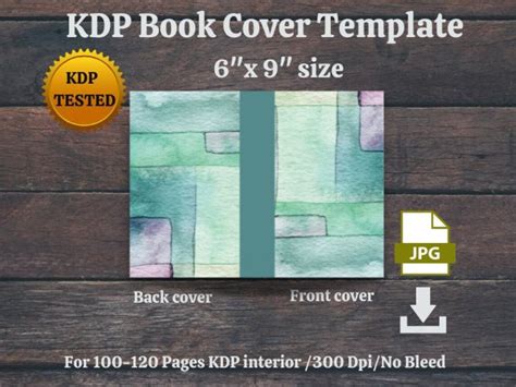 KDP Book Cover Templat 6x9 and 8.5x | Etsy