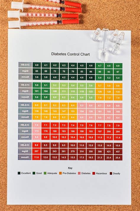 Diabetes control chart stock image. Image of needle - 133657267