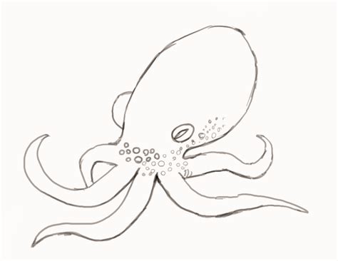 How To Draw an Octopus - Step-by-Step | Octopus drawing, Octopus sketch ...