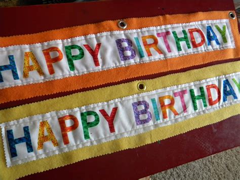 The Pretty Kitty Studio : Homemade Fabric Birthday Banner