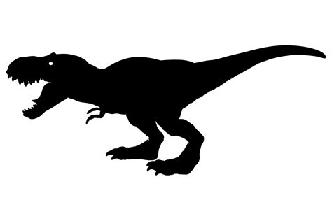 T-Rex Dinosaur Silhouette Graphic by iDrawSilhouettes · Creative Fabrica