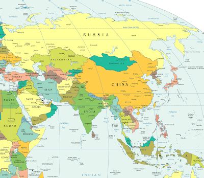 Political Map of Asia - Free Printable Maps