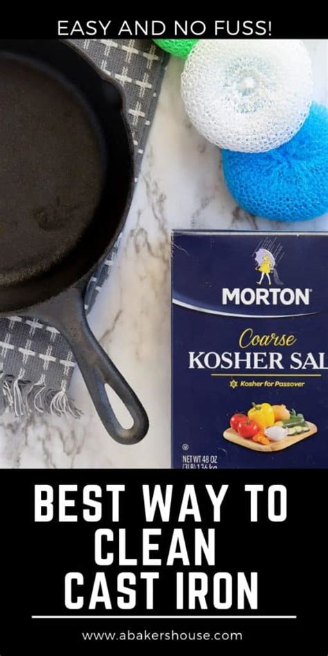 How to Clean a Cast Iron Pan -- SO EASY!