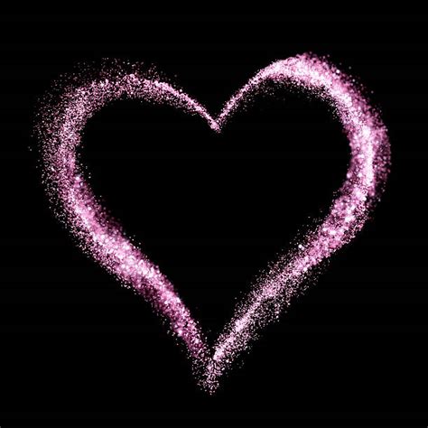 Abstract Pink Heart On Black Stock Photos, Pictures & Royalty-Free Images - iStock