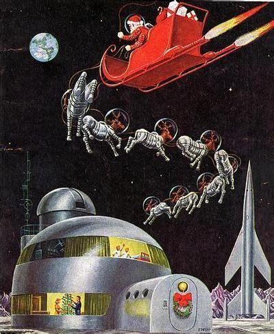 #space | cards- art | Christmas art, Vintage christmas cards, Christmas ...