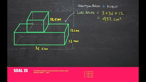 Cara Menghitung Luas Permukaan Bangun Ruang Gabungan Kubus Dan Balok ...