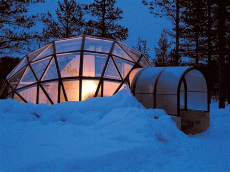 Watch the Northern Lights from Glass Igloos at Hotel Kakslauttanen, Finland - Homeli