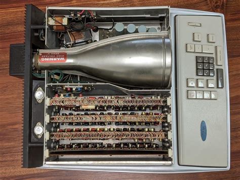 One of world's first electronic calculators, Friden EC-130, with CRT ...