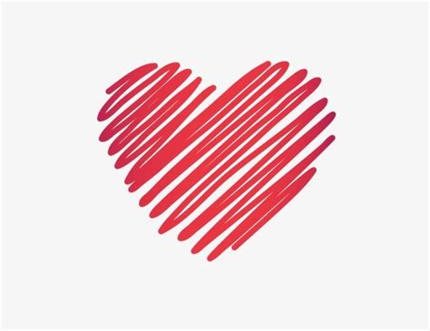 Hand Drawn Heart Hd Transparent, Hand Drawn Hearts, Red, Heart Shaped PNG Image For Free ...